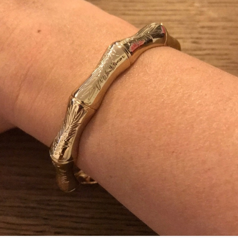 Tommy Bahama Bamboo Leaf Silver Bracelet Nwt - Picture 7 of 7
